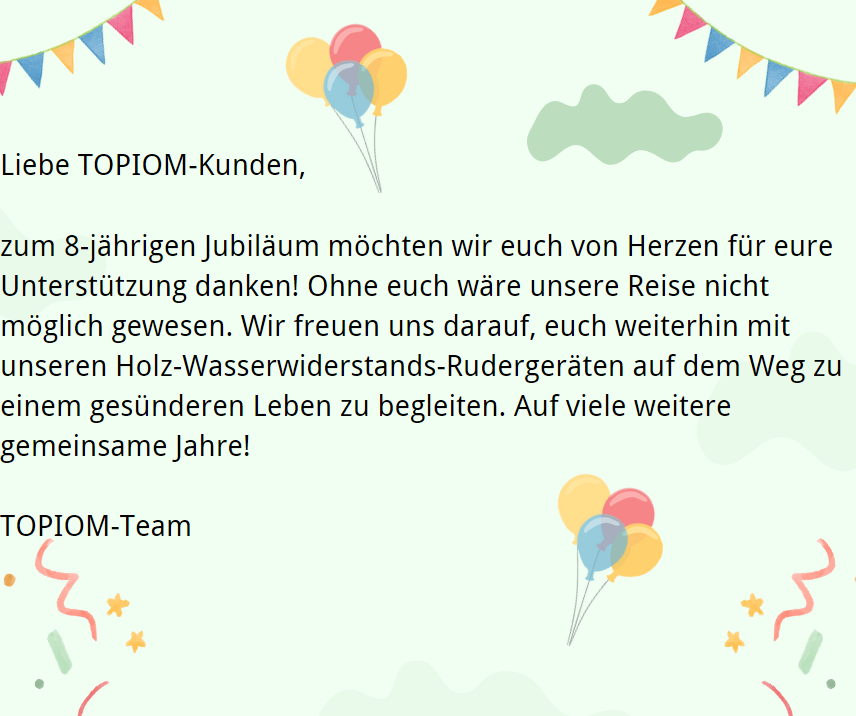 8-jährige Jubiläum