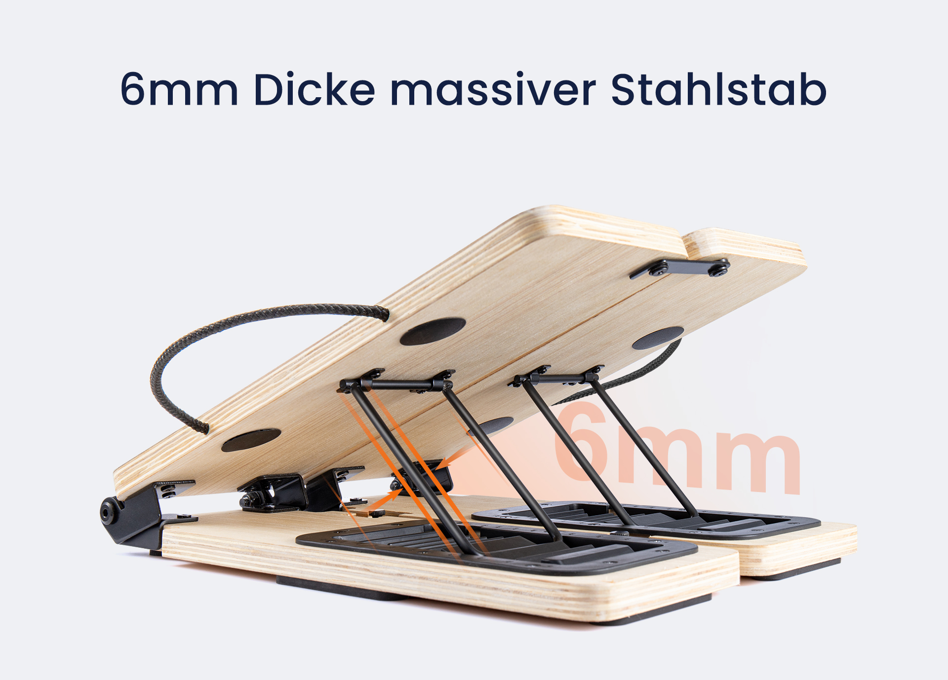 Einzigartige Metallscharnierstruktur MAXIMALE BELASTUNG 300 KG