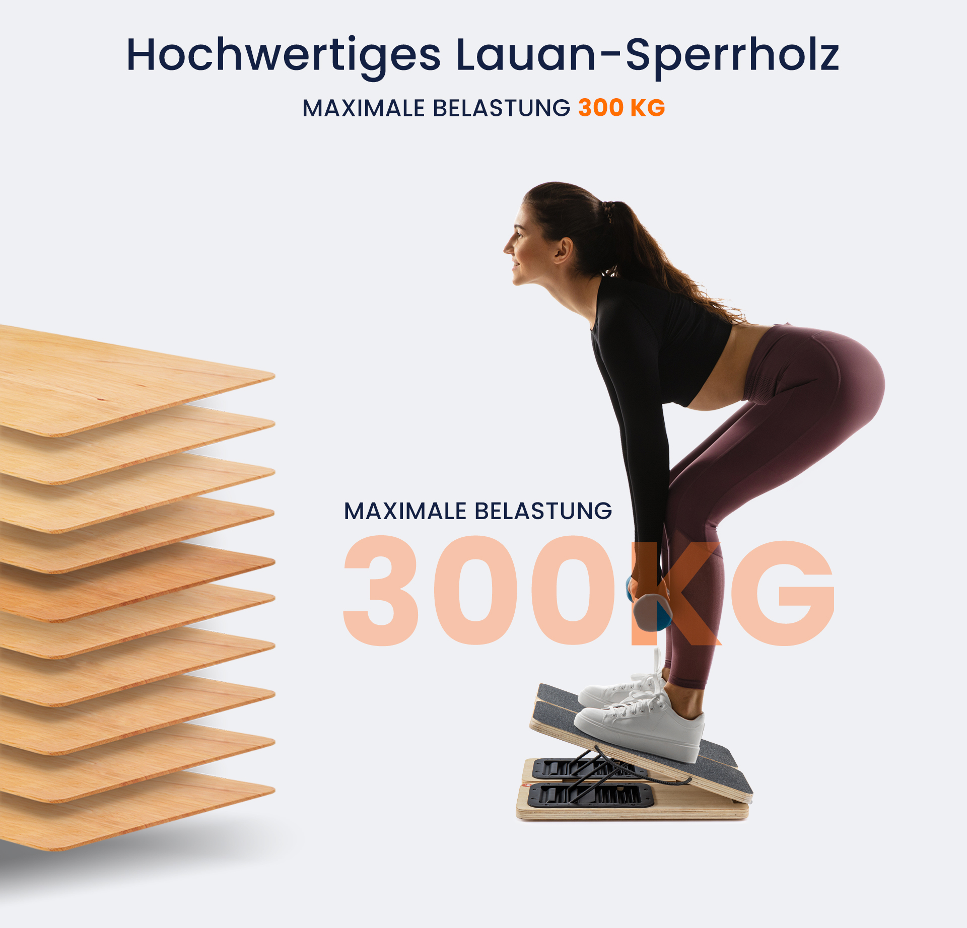 TOPIOM Holz-Schrägbrett Maximale Belastung