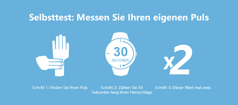 3 Schritte, um den Puls manuell zu finden