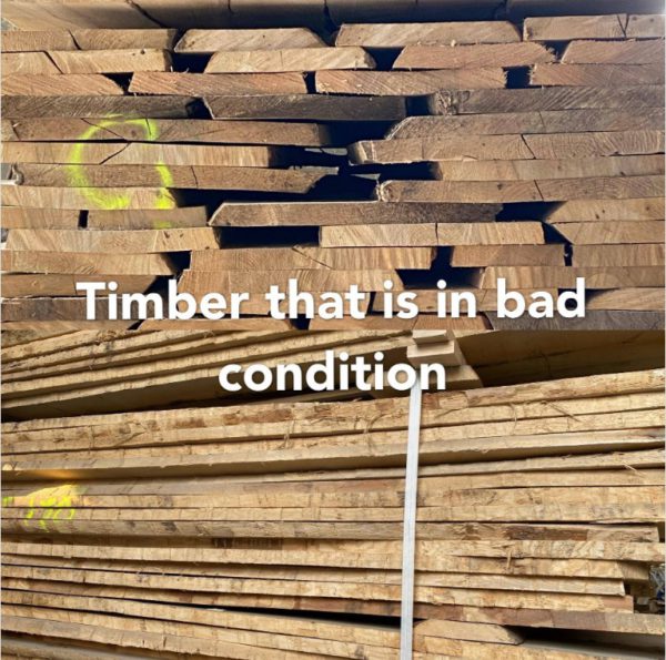 timbers in bad condition