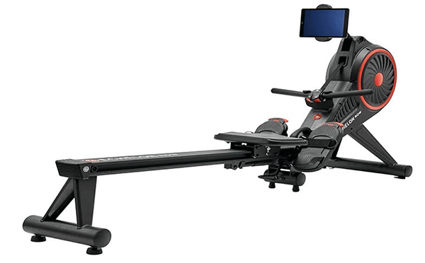 Echelon magnetic rowing machine
