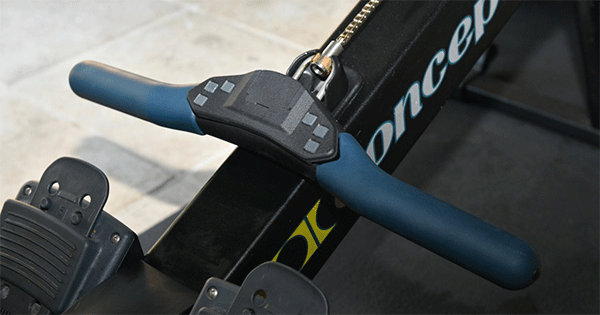Ergremote of a rowing machine