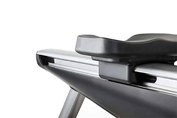 seat of Hydrow magnetic rowing machine