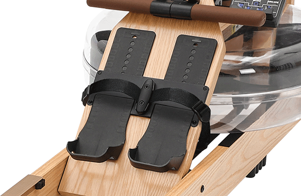 footplates of Topiom rowing machine