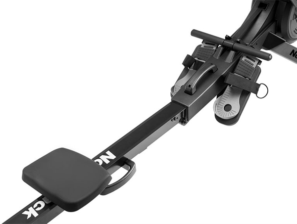 handle, seat, and pedals of NordicTrack RW700 rowing machinet